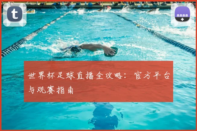 世界杯足球直播全攻略:官方平台与观赛指南